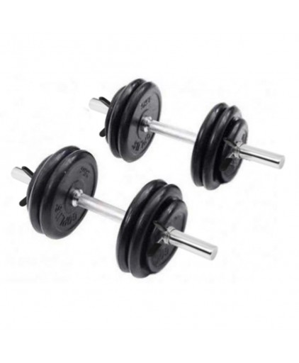 SET B RUBBERISED PROGRADE DUMBBELL SET (30KG)