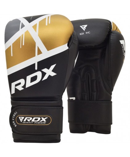 RDX Boxing Gloves in Black/Gold