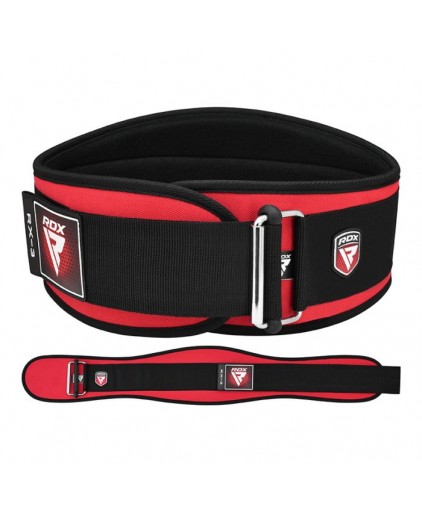 RDX X3 Weightlifting Neoprene Gym Belt in Red