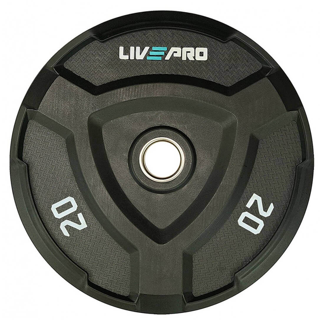 Livepro Rubber Bumper Plates 20kg - Sold As Pair