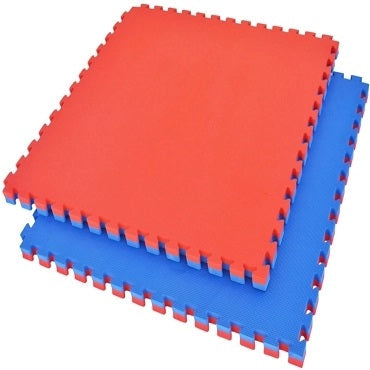 Martial Arts Eva Foam Tatami Mats - Red & Blue - 40mm