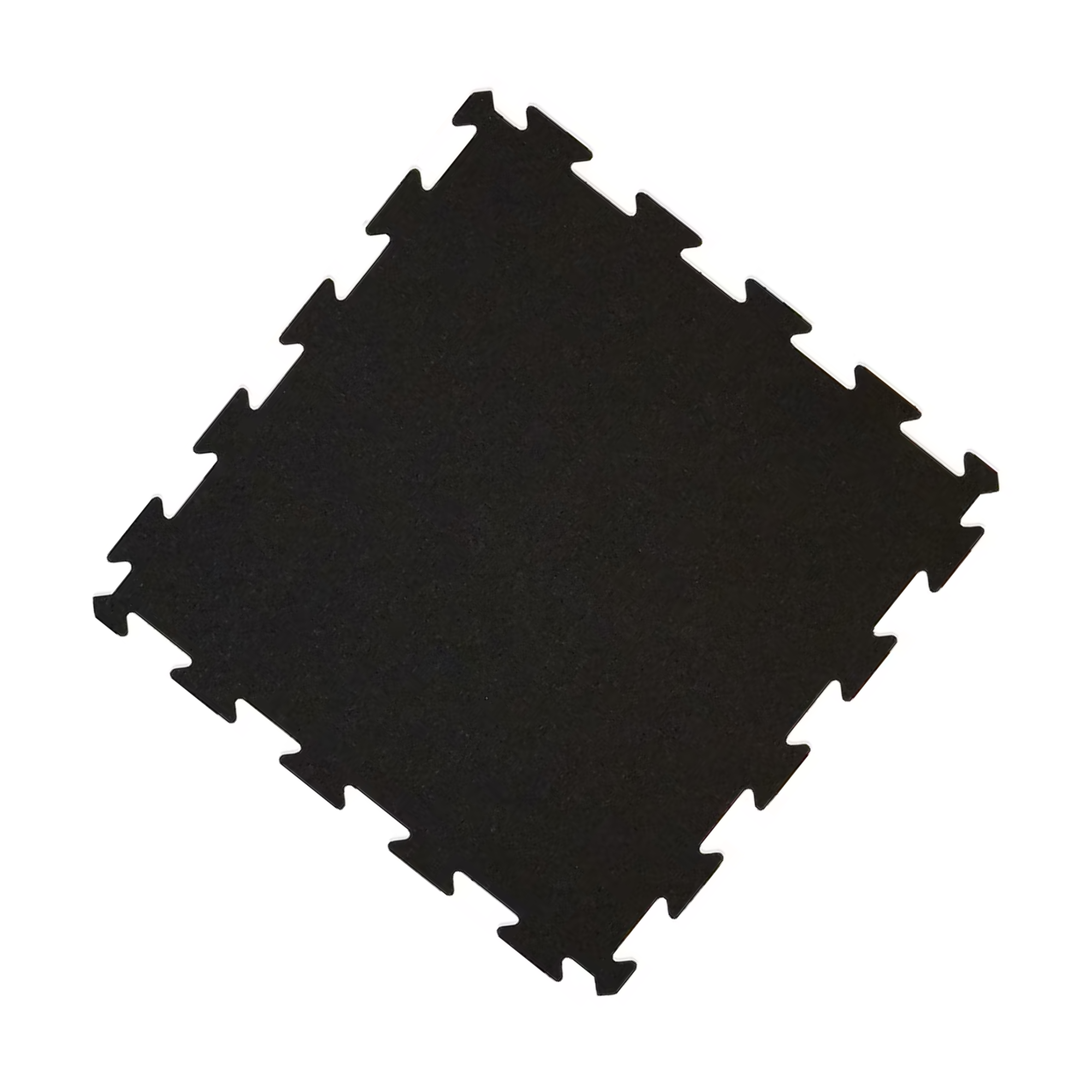 Rubber Interlocking Mats - Black - 10mm